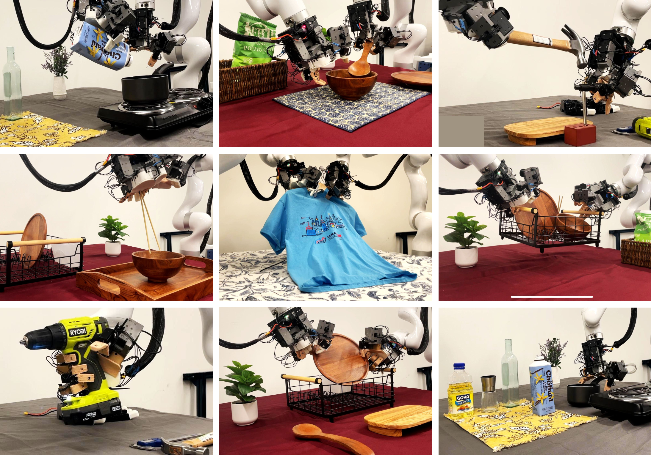 Teaser image for Bimanual Dexterity for Complex Tasks